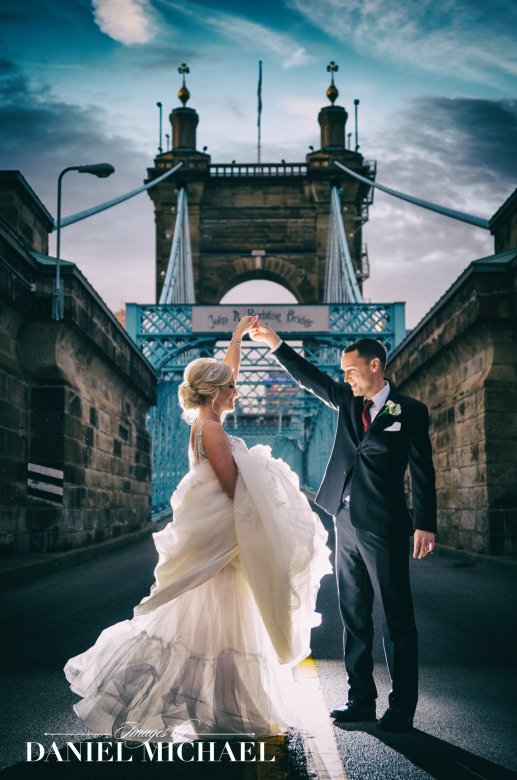 Wedding Photography Cincinnati Roebling Bridge