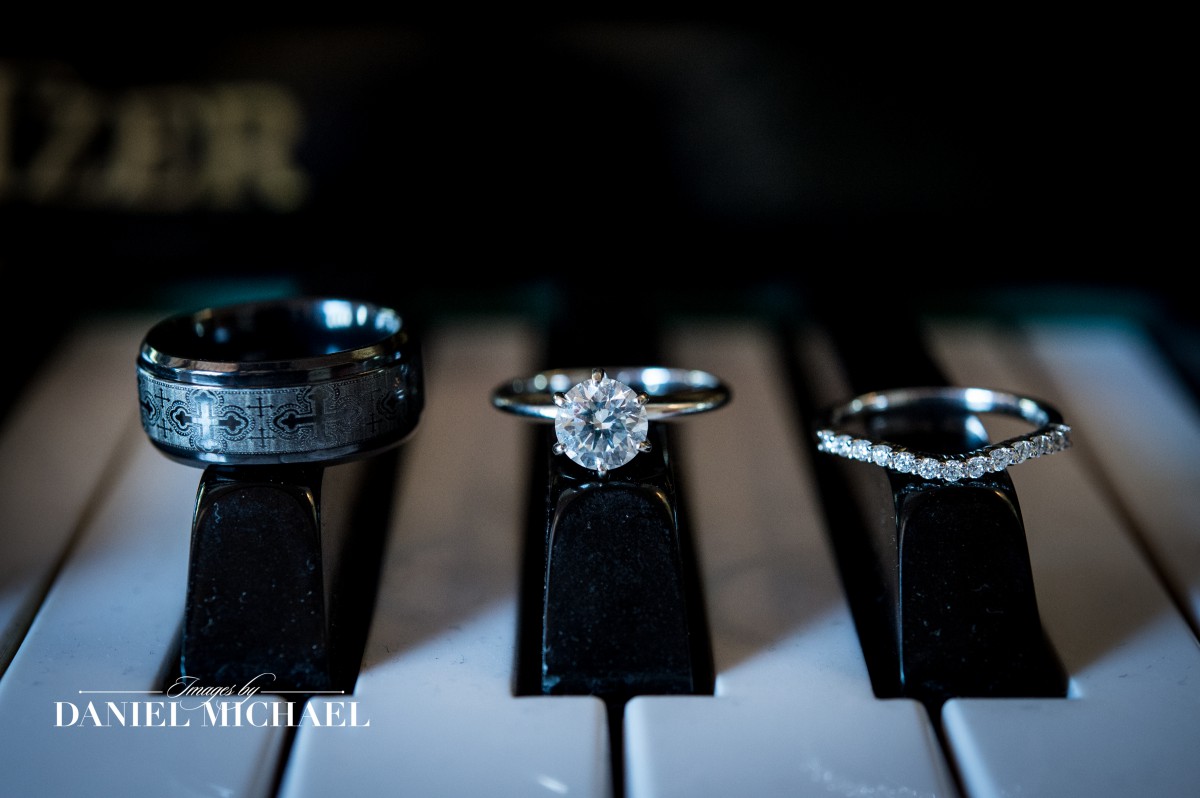 Wedding Rings on Piano Keys Photos