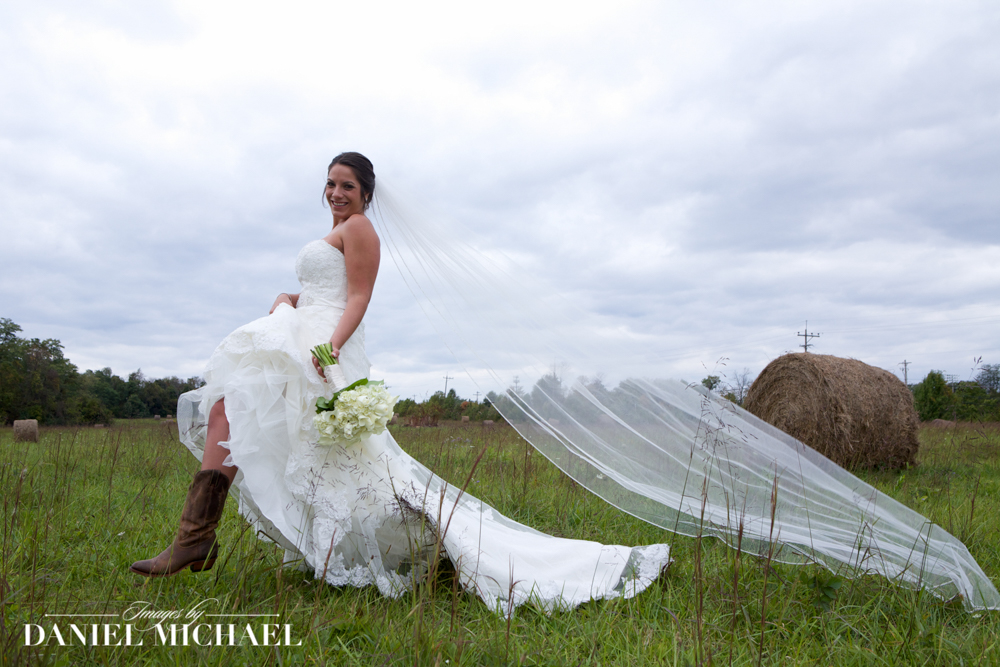 Bride in Cowboy Boots Photography