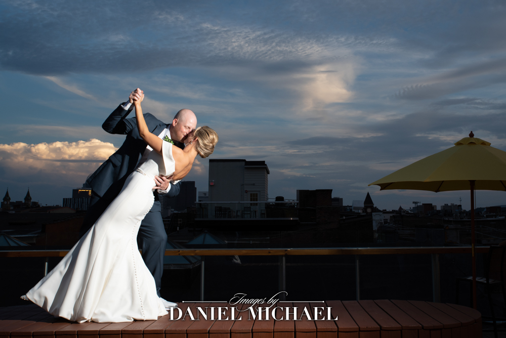 Wedding Photographer Cincinnati Rooftop