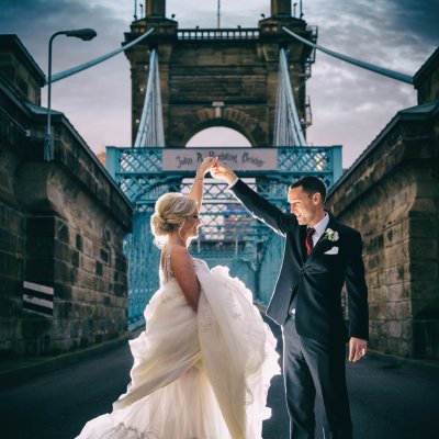 Wedding Photography at Roebling Bridge