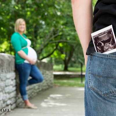 Sonogram in Pocket Maternity Photography
