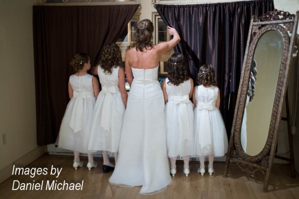 Bride and Flower Girls