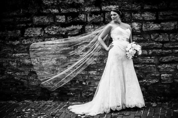 Bride and Veil Cincinnati Photography