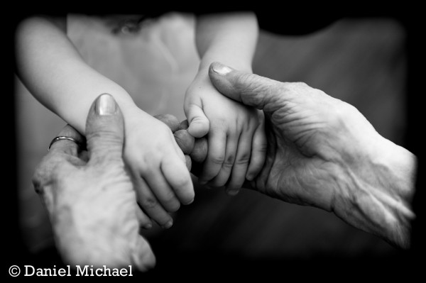 Grandma & Flower Girl Wedding Photos