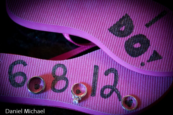 Rings on Shoes says I Do