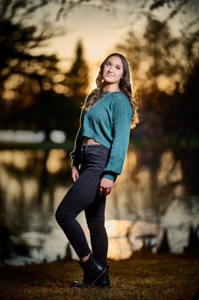 Girl posing and smiling