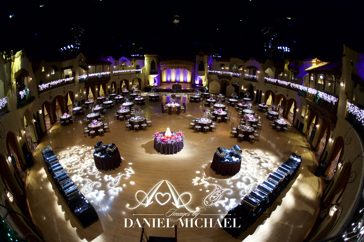 Indianan Rooftop Ballroom Venue tables