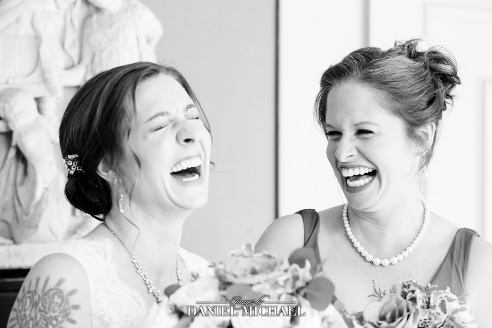 Bridesmaids Laughing Photojournalism