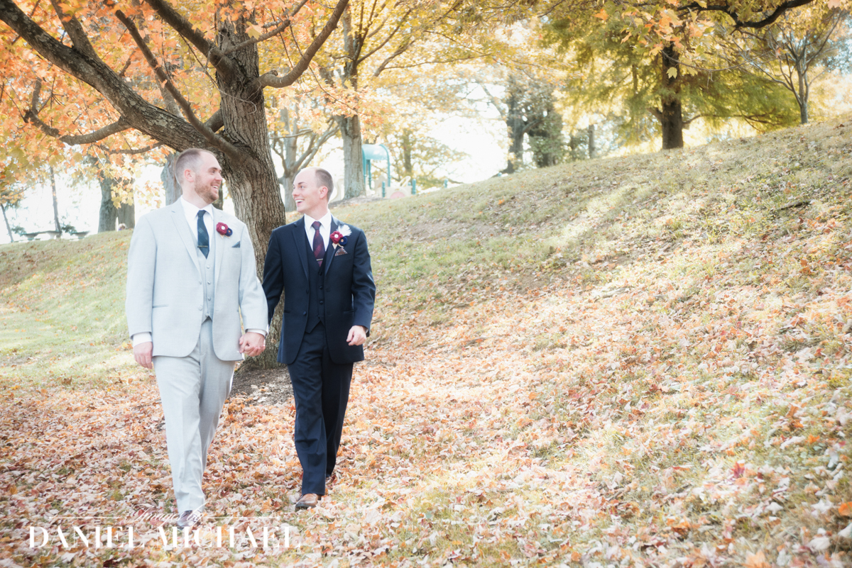 LGBTQ+ Natural Wedding Photo of a gay couple