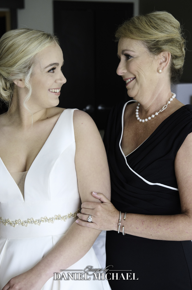 Mom and Daughter Wedding Photo