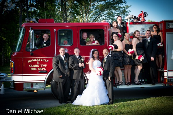 Fire Truck Wedding Party